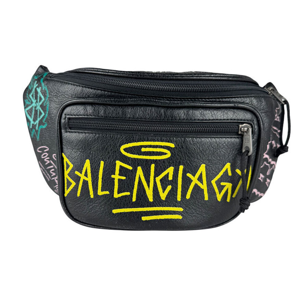 Balenciaga Explorer Belt Bag Leather Black